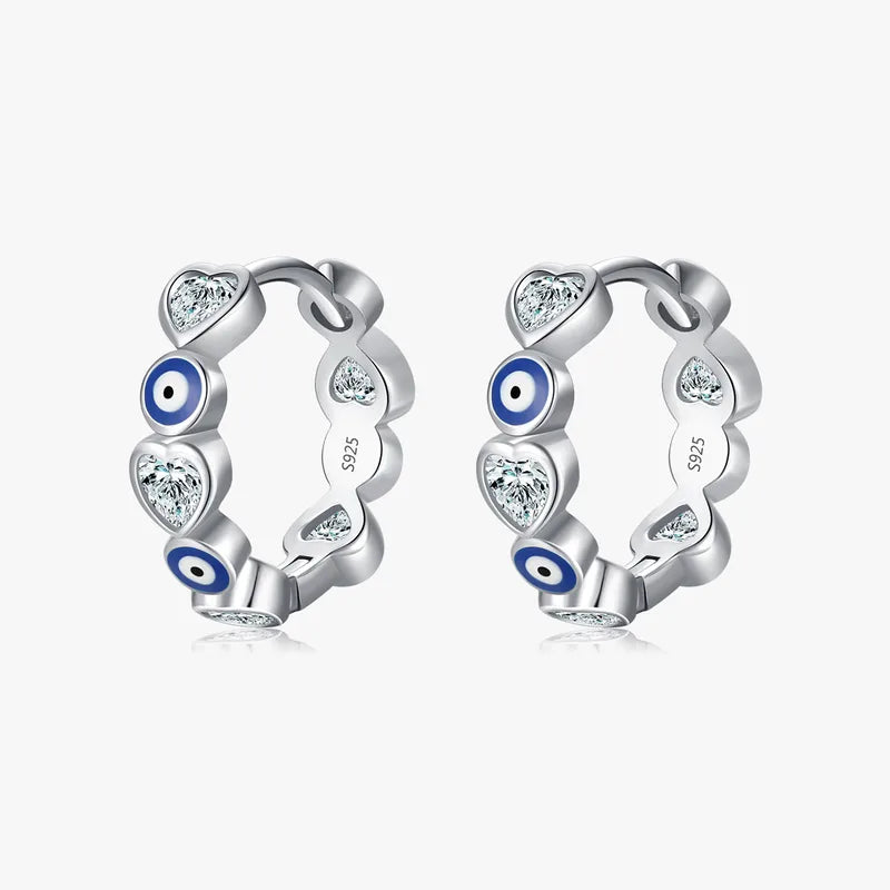 Devils Eye Hoop Earrings