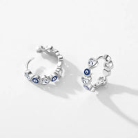Devils Eye Hoop Earrings