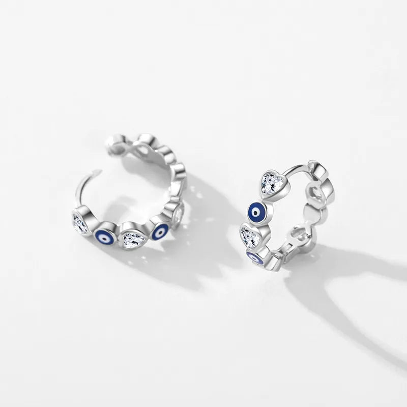 Devils Eye Hoop Earrings