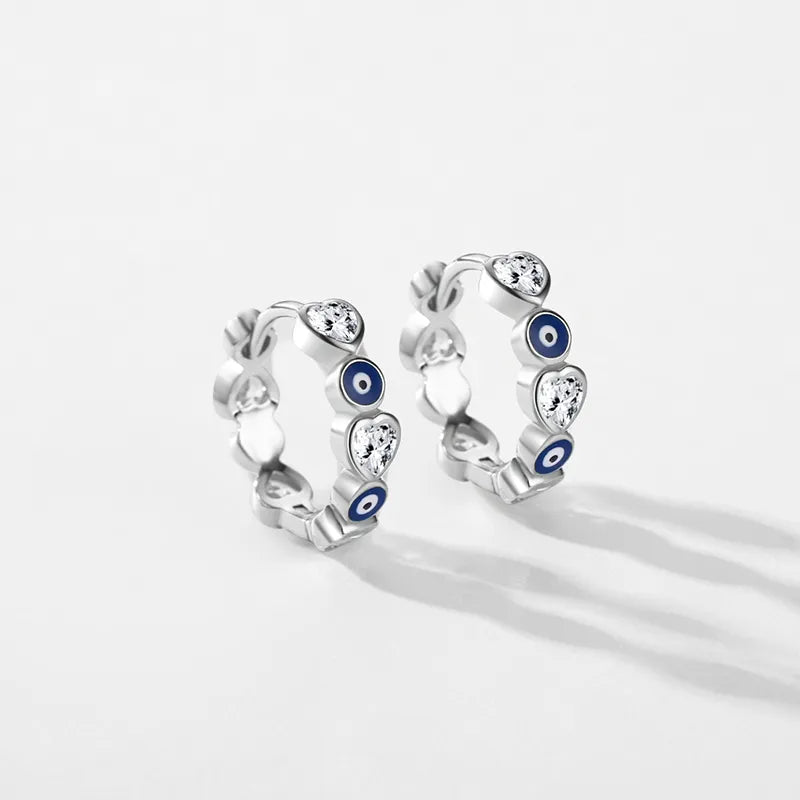 Devils Eye Hoop Earrings