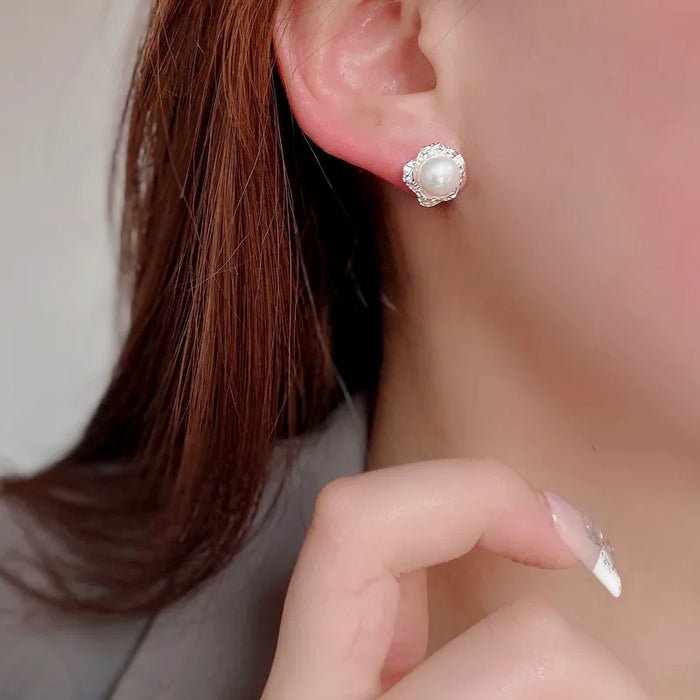 Pearl and Gold/Silver Studs