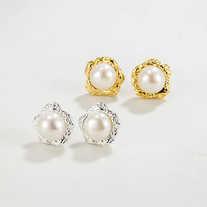 Pearl and Gold/Silver Studs