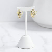 Bow Knot Hoop Earrings