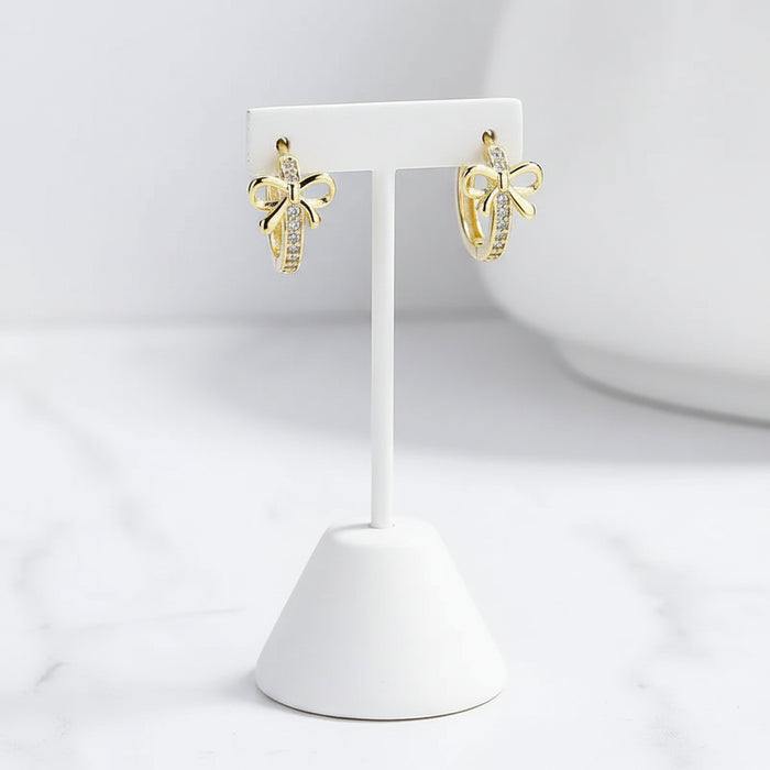 Bow Knot Hoop Earrings