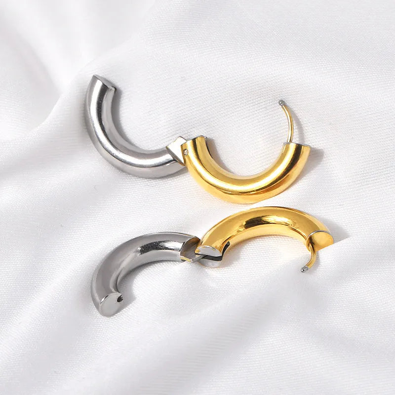 Gold/Silver Hoop Earrings