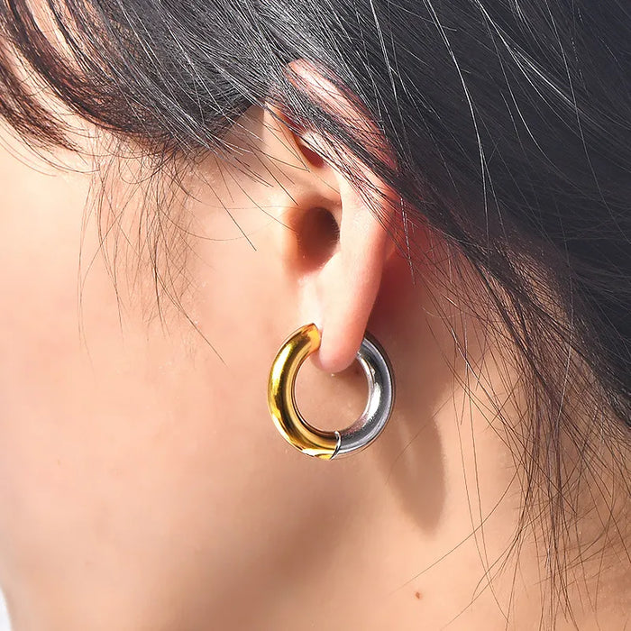 Gold/Silver Hoop Earrings