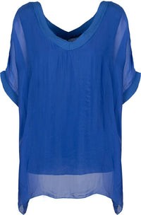 Woven Short Sleeve Top