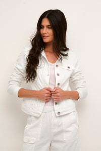 Cream Lisa Denim Jacket - Chalk