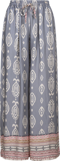 Astrid - Boho Grey Print Pant