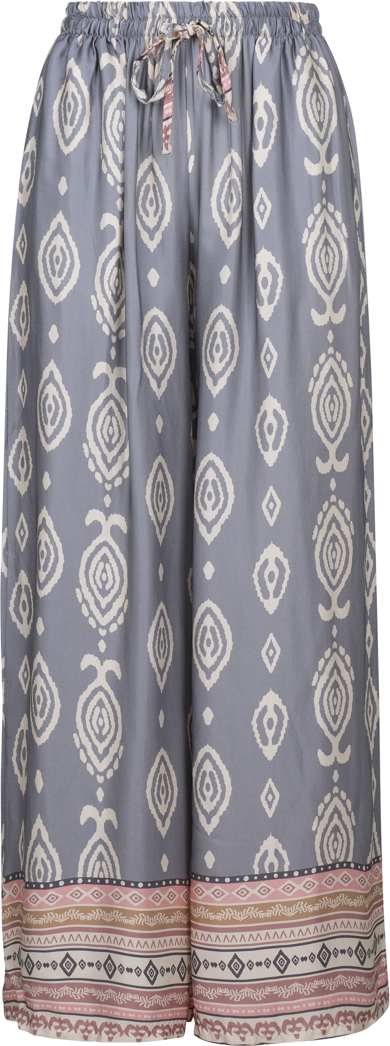Astrid - Boho Grey Print Pant