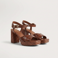 Chrissie Brazil - Runway Sandal - Brown Snake