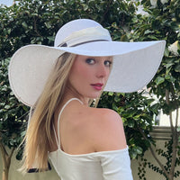 Kentucky Hat Wide Brim - White