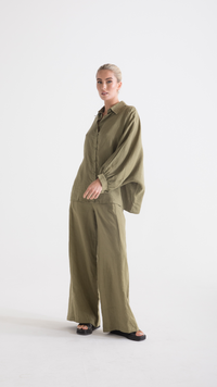 Linen Pants - Pistachio