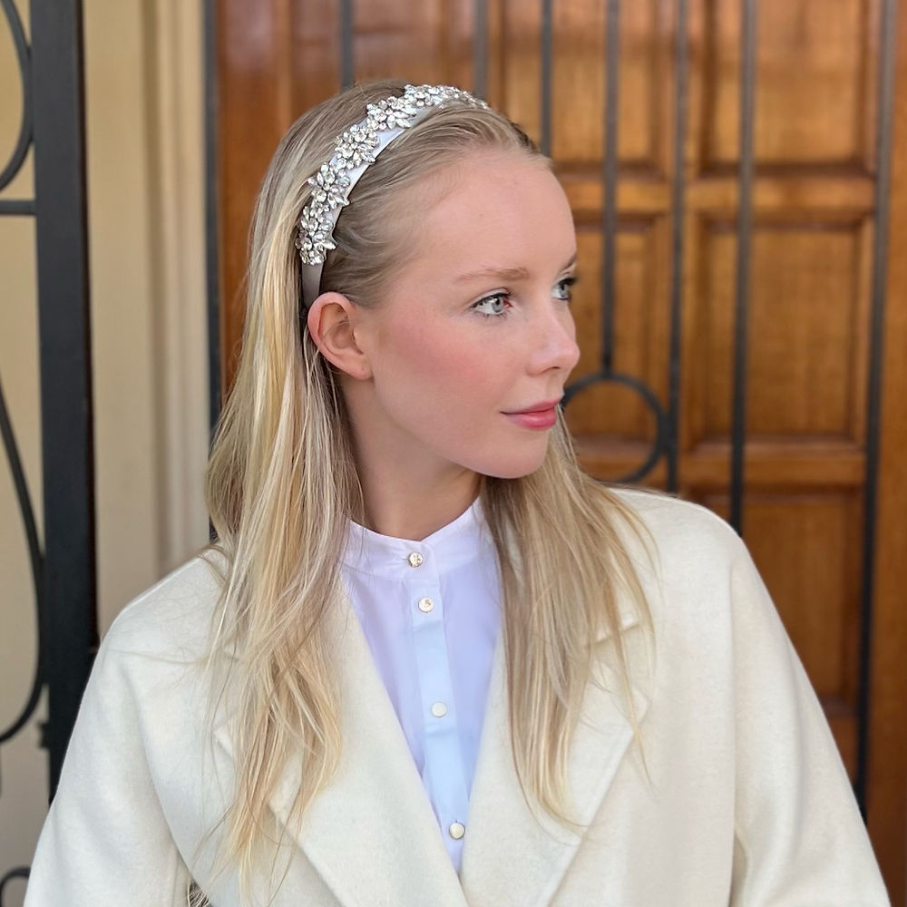 Tania Hird - Silver Sensation Statement Headband