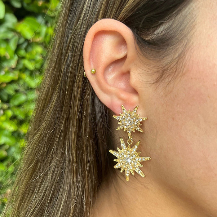 Gold Spark Earrings
