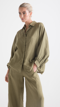 Linen Pants - Pistachio