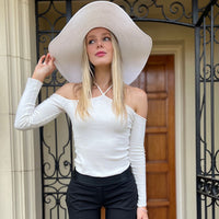 Kentucky Hat Wide Brim - White
