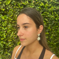 Silver Spark Earrings