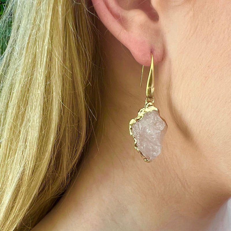 Lunar Quartz Earrings