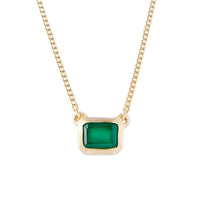 Emerald Crystal Deco necklace