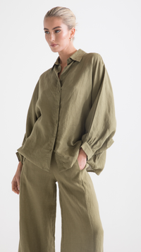 Linen Pants - Pistachio