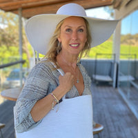 Kentucky Hat Wide Brim - White