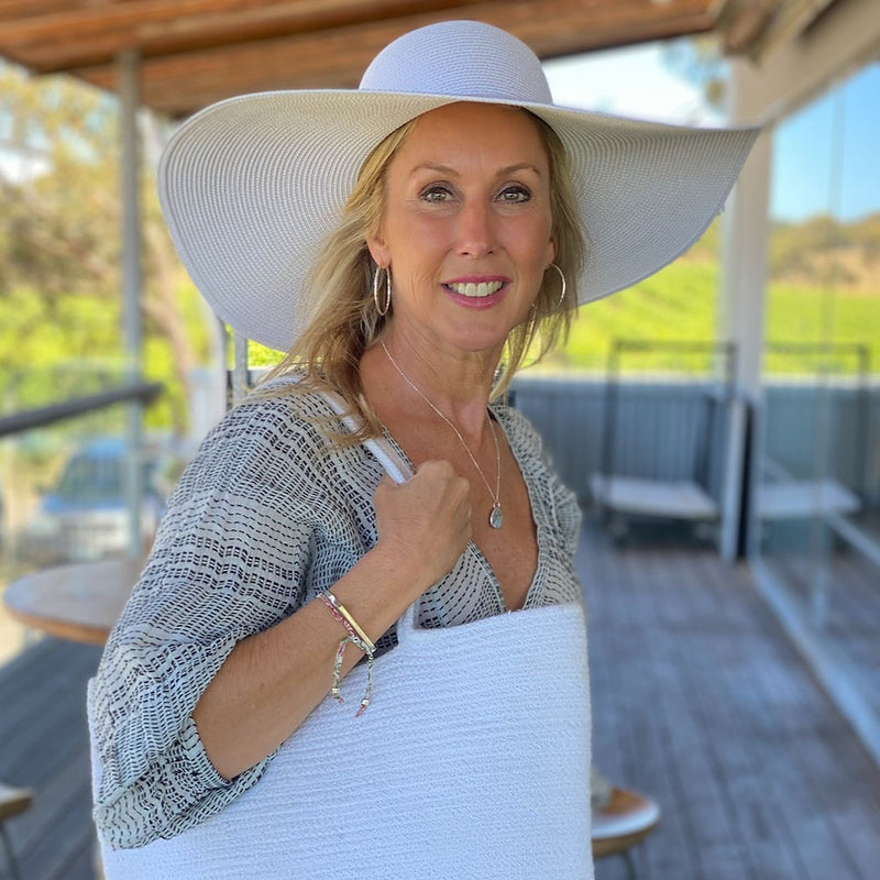 Kentucky Hat Wide Brim - White