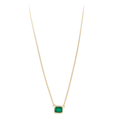 Emerald Crystal Deco necklace
