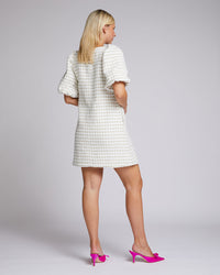 Metallic Tweed Azure Dress