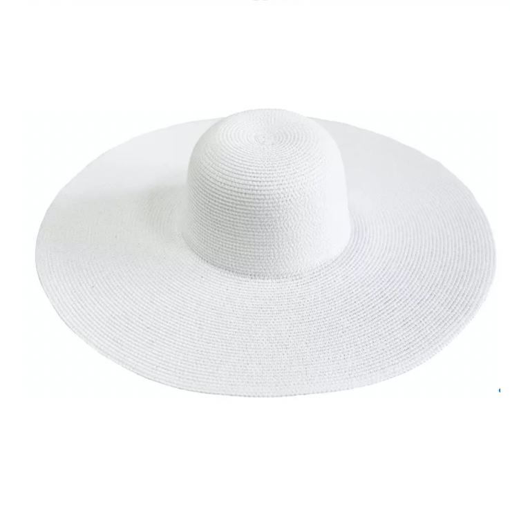 Kentucky Hat Wide Brim - White