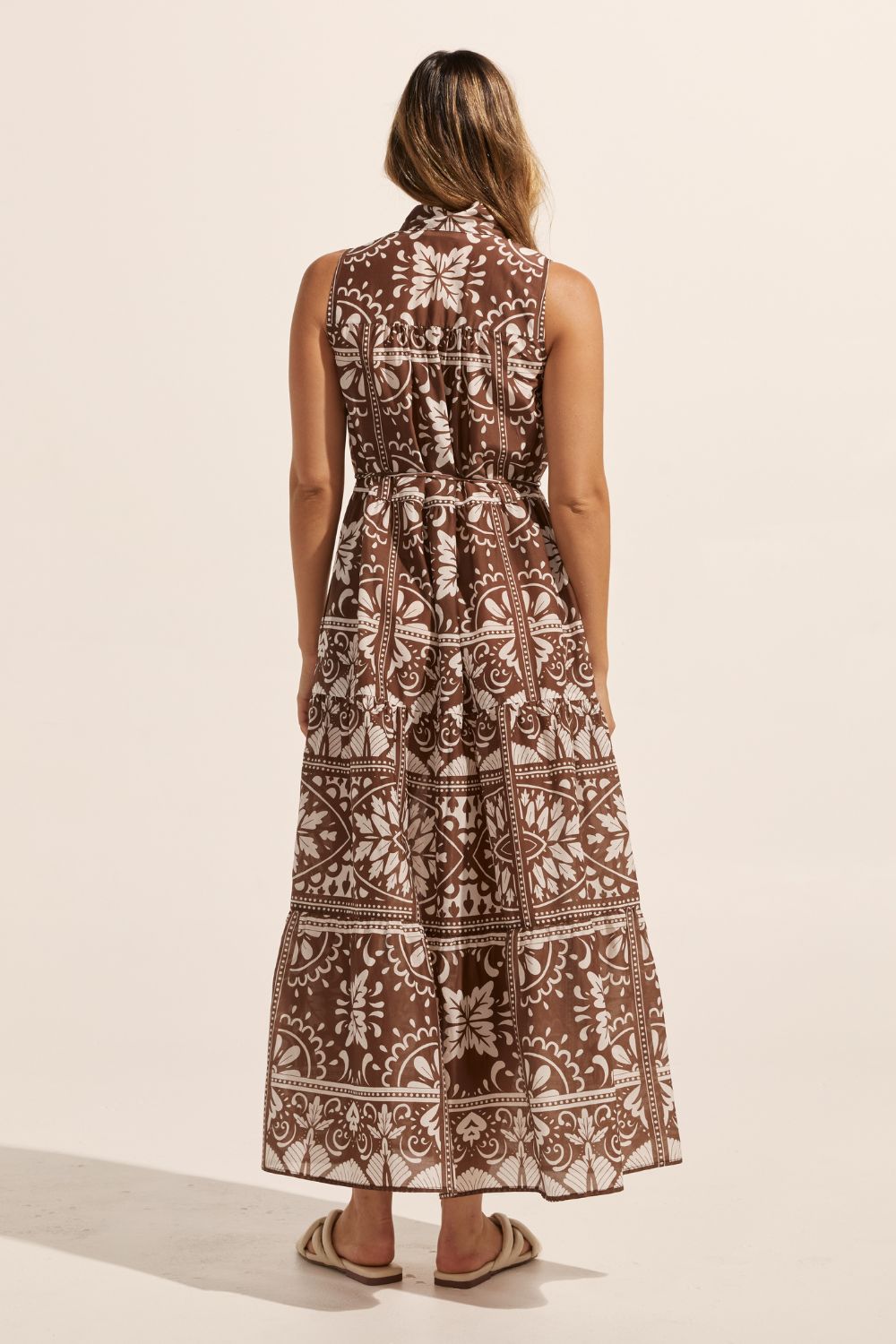 Crescent Dress - Choc Mosaic