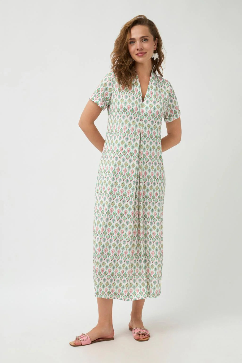 Nima Long Printed Dress