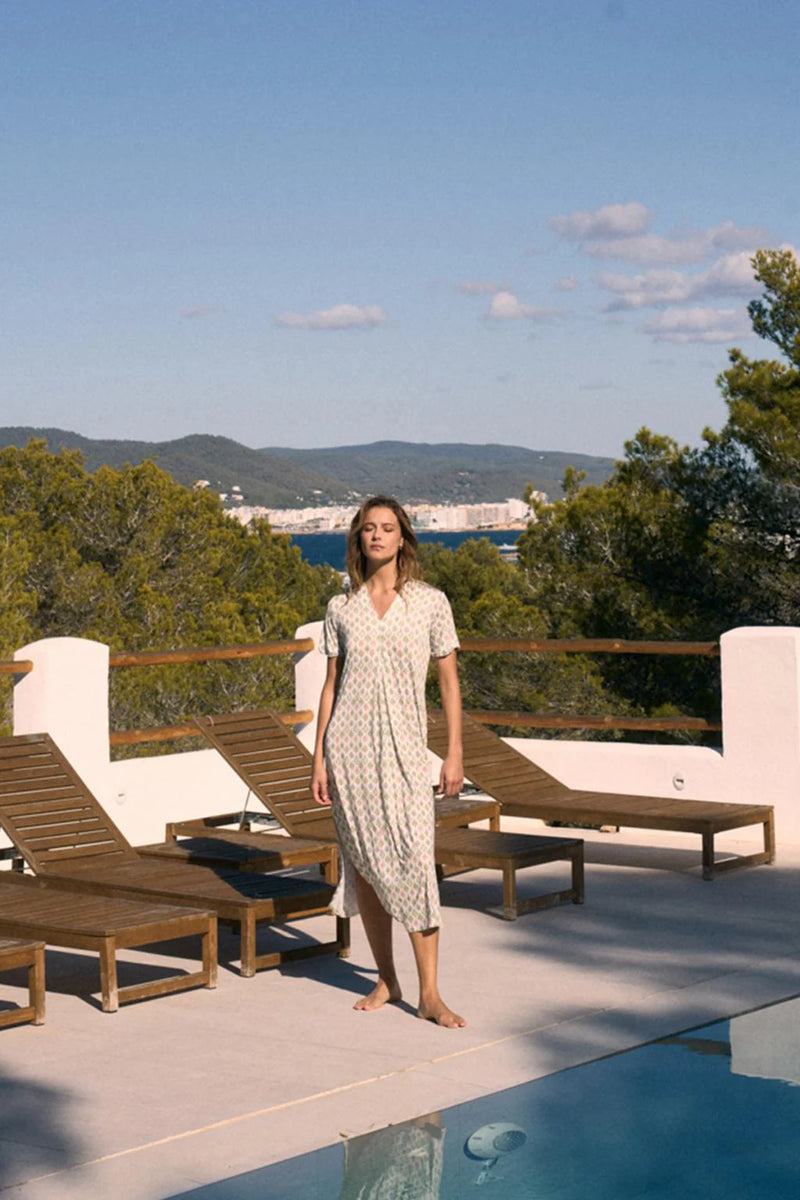 Nima Long Printed Dress
