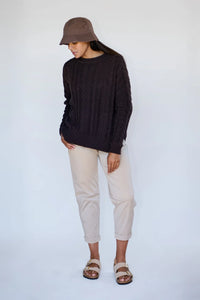 Maxted - Chocolate Soft Touch Cable Jumper