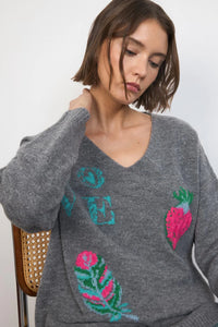 Terentia - Printed Knit Sweater