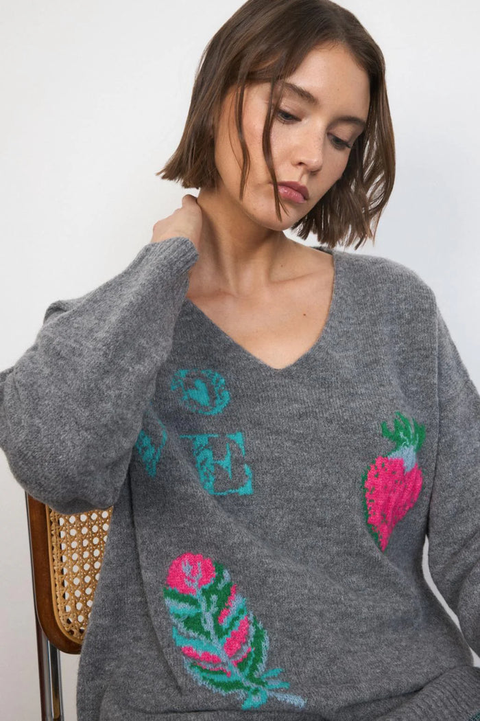 Terentia - Printed Knit Sweater