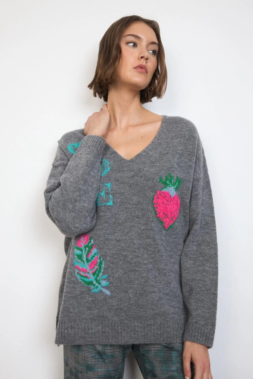 Terentia - Printed Knit Sweater