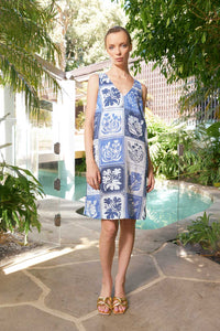 The Dreamer Label - Tia Botanical Dress Denim