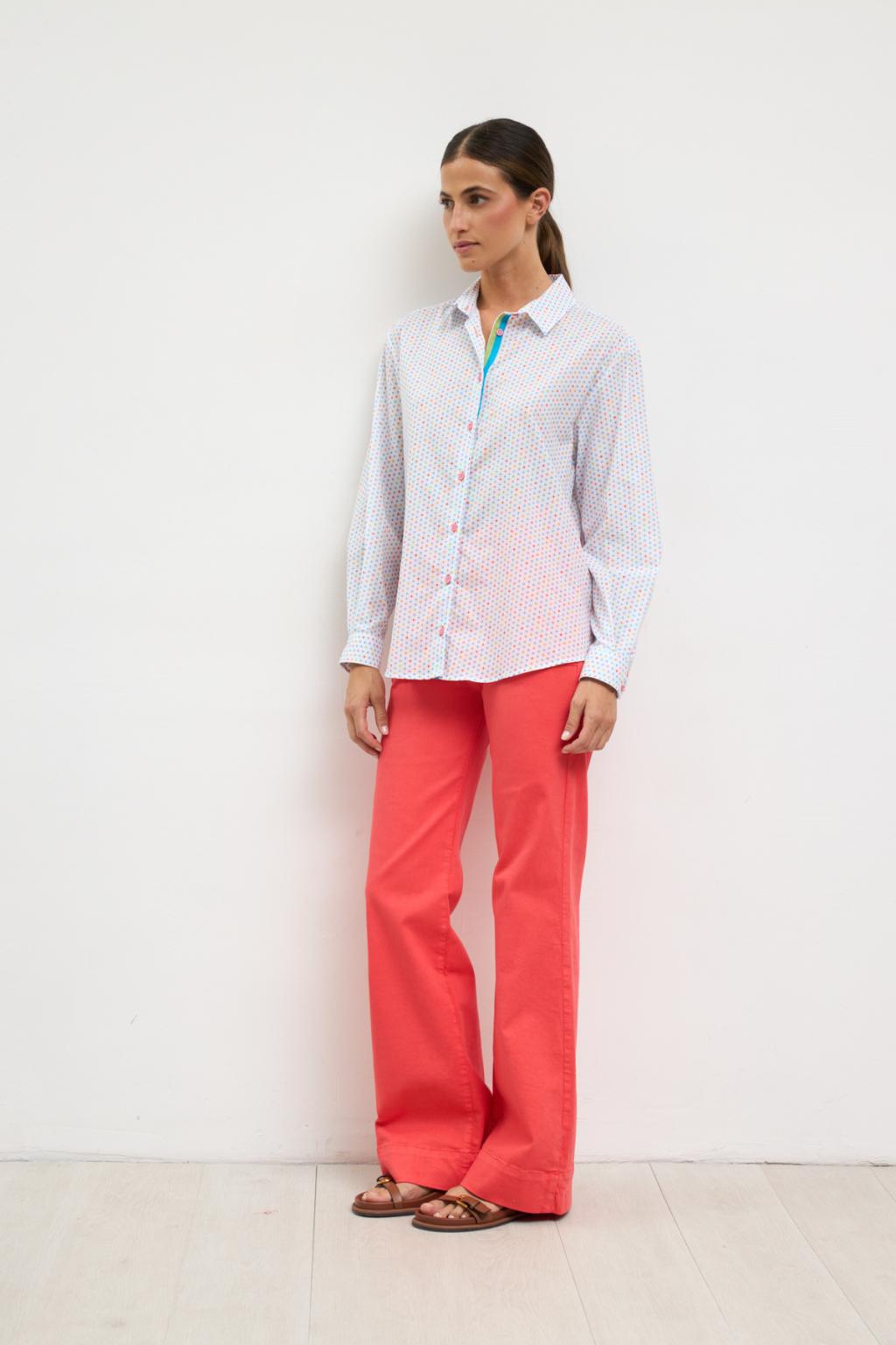 Tinta & Bariloche Narel Shirt turquoise - star print detail