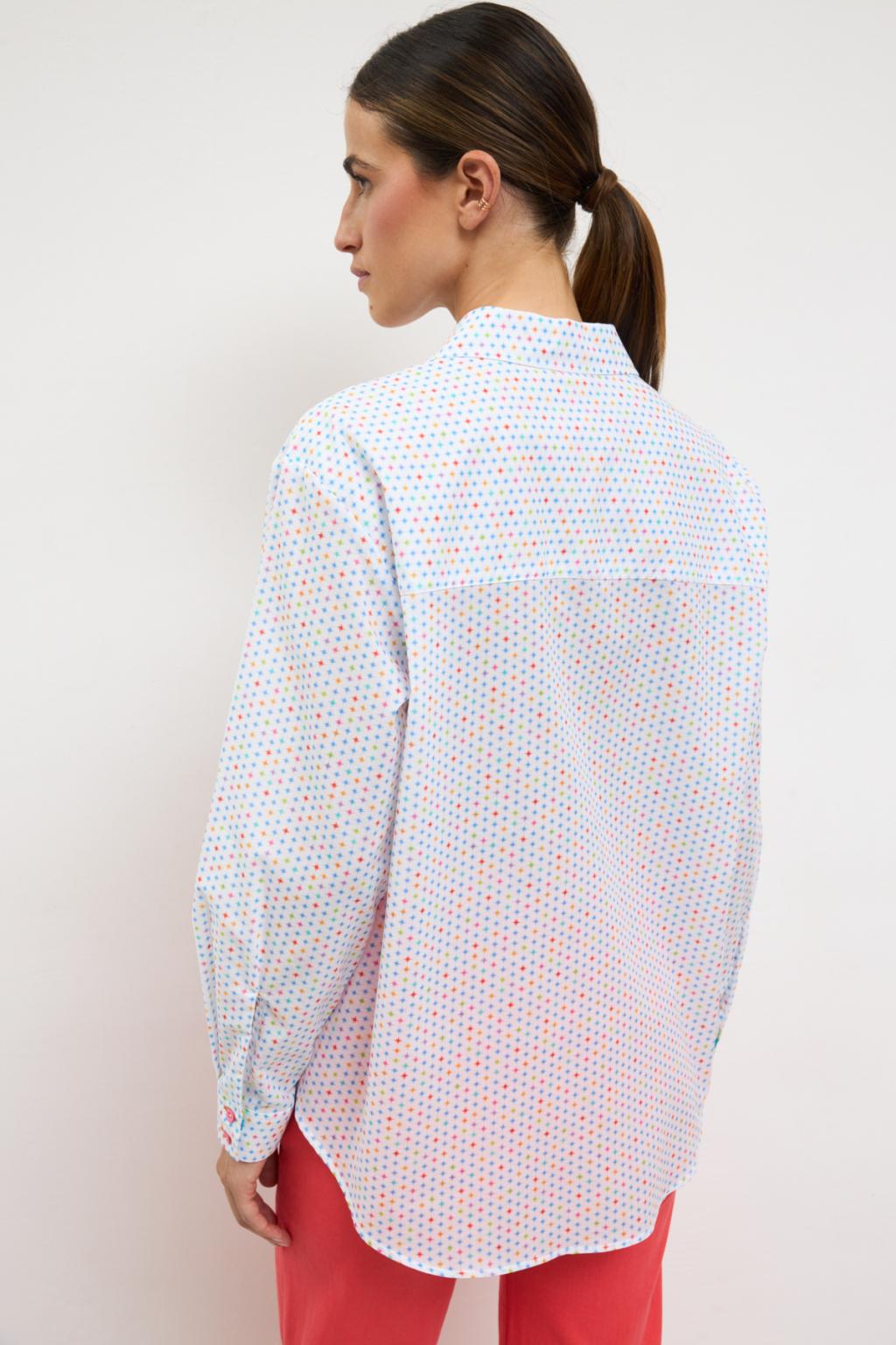 Tinta & Bariloche Narel Shirt turquoise - back view