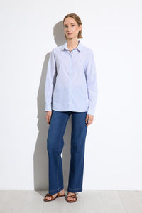Tinta & Bariloche Altair Shirt blue stripe - front view