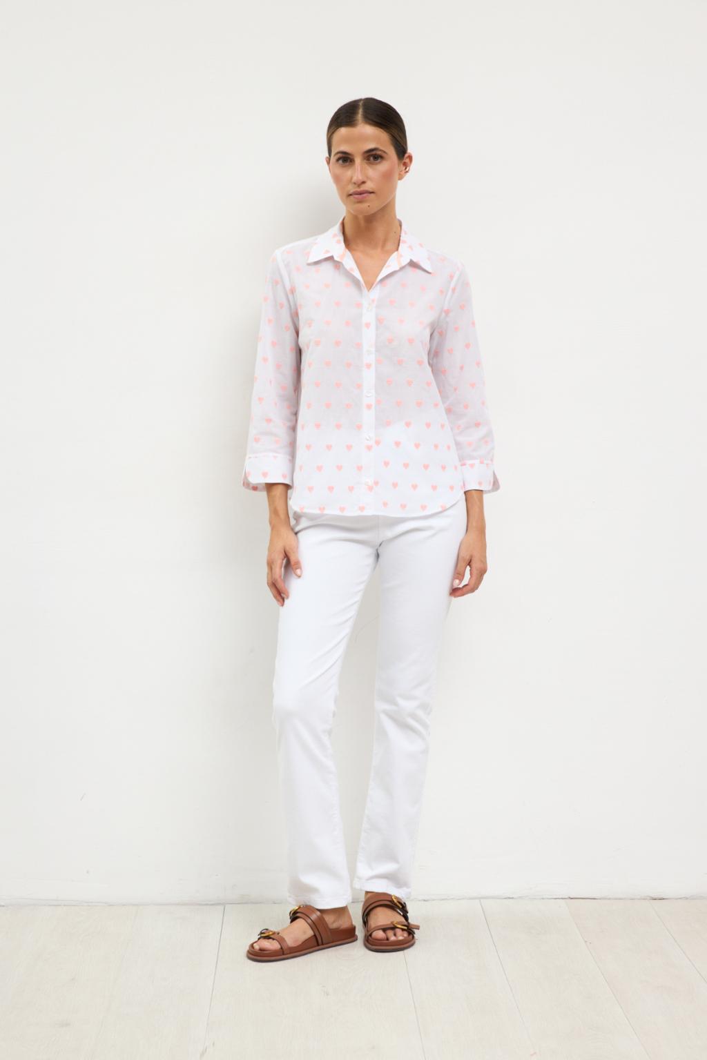 Tinta & Bariloche Taliga Shirt pink - heart print detail