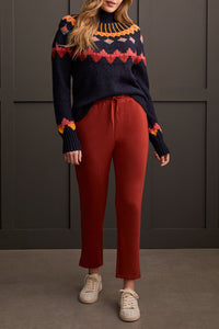 Tribal - Mock Neck Intarsia Sweater