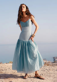 Mos the Label - Serafina Linen Maxi Dress - Seafoam