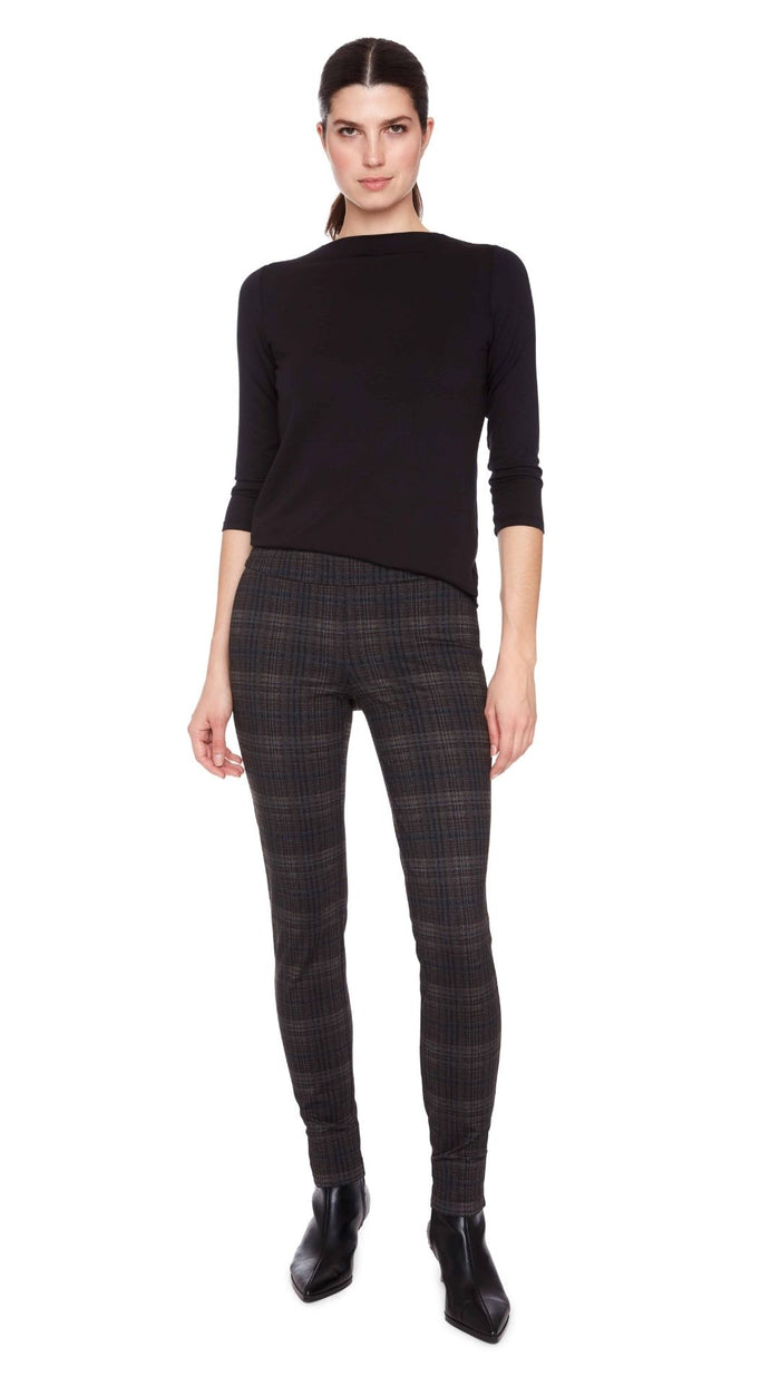 UP - Dark Plaid Ponte Pant 68659
