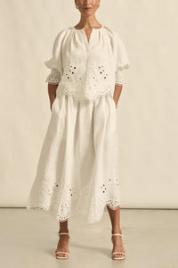Zoe Kratzmann - Jetty Skirt - Porcelain