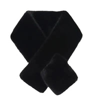 Faux Fur Peruvian Stole - Black