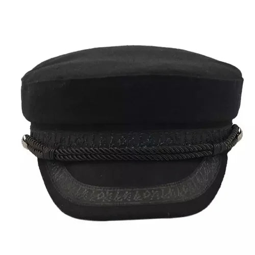 Wool Cap Navy Style - Black