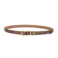 Leopard Print Belt - Thin