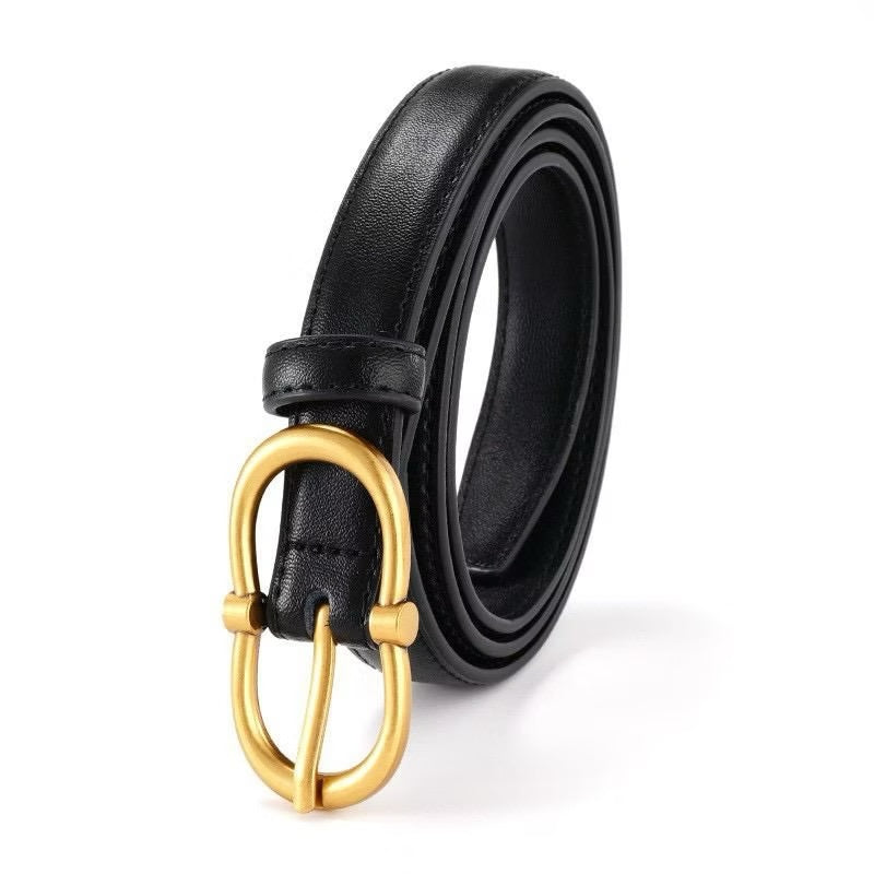 Zurich Leather Belt - Black